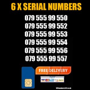 06 x Serial Golden Numbers O2 Network – Best For Company/Business- SN-05