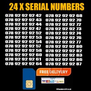 24x Serial Golden Numbers O2 Network – Best For Company/Business- SN-26