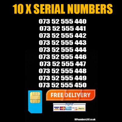10 x Serial Golden Numbers LEBARA Network – Best For Company/Business- SN-30