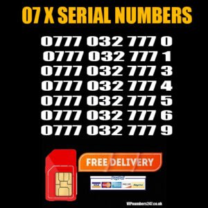 07 x Serial Golden Numbers VODAFONE Network – Best For Company/Business- SN-35