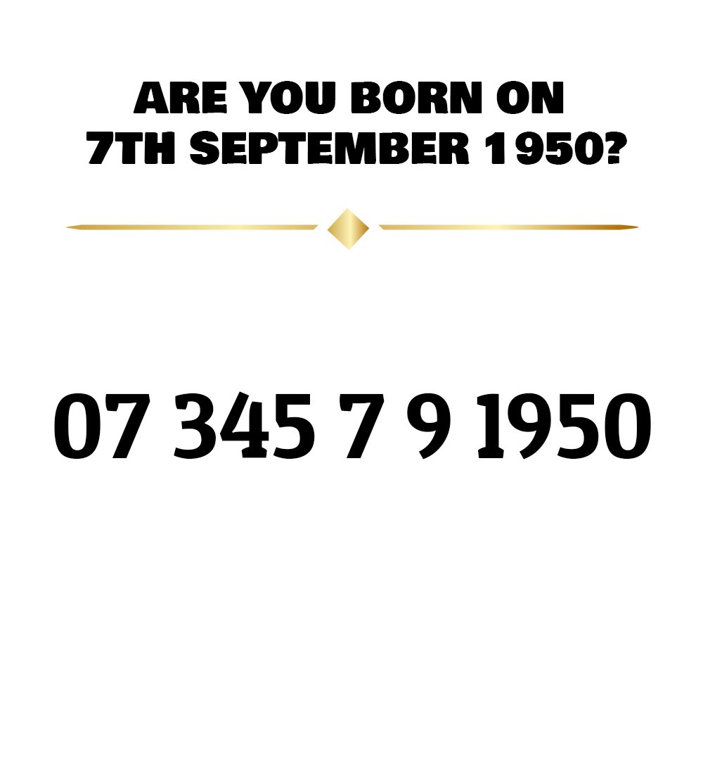 07 345 7 9 1950 07 345 7 9 1950