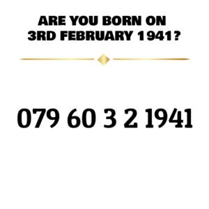079 60 3 2 1941